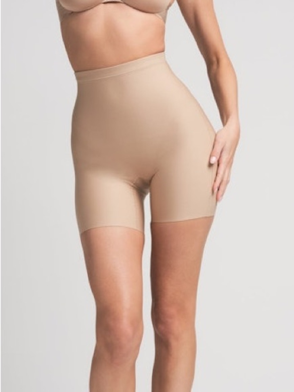 SKIMS High-Waist Sculpting Shorts in sienna